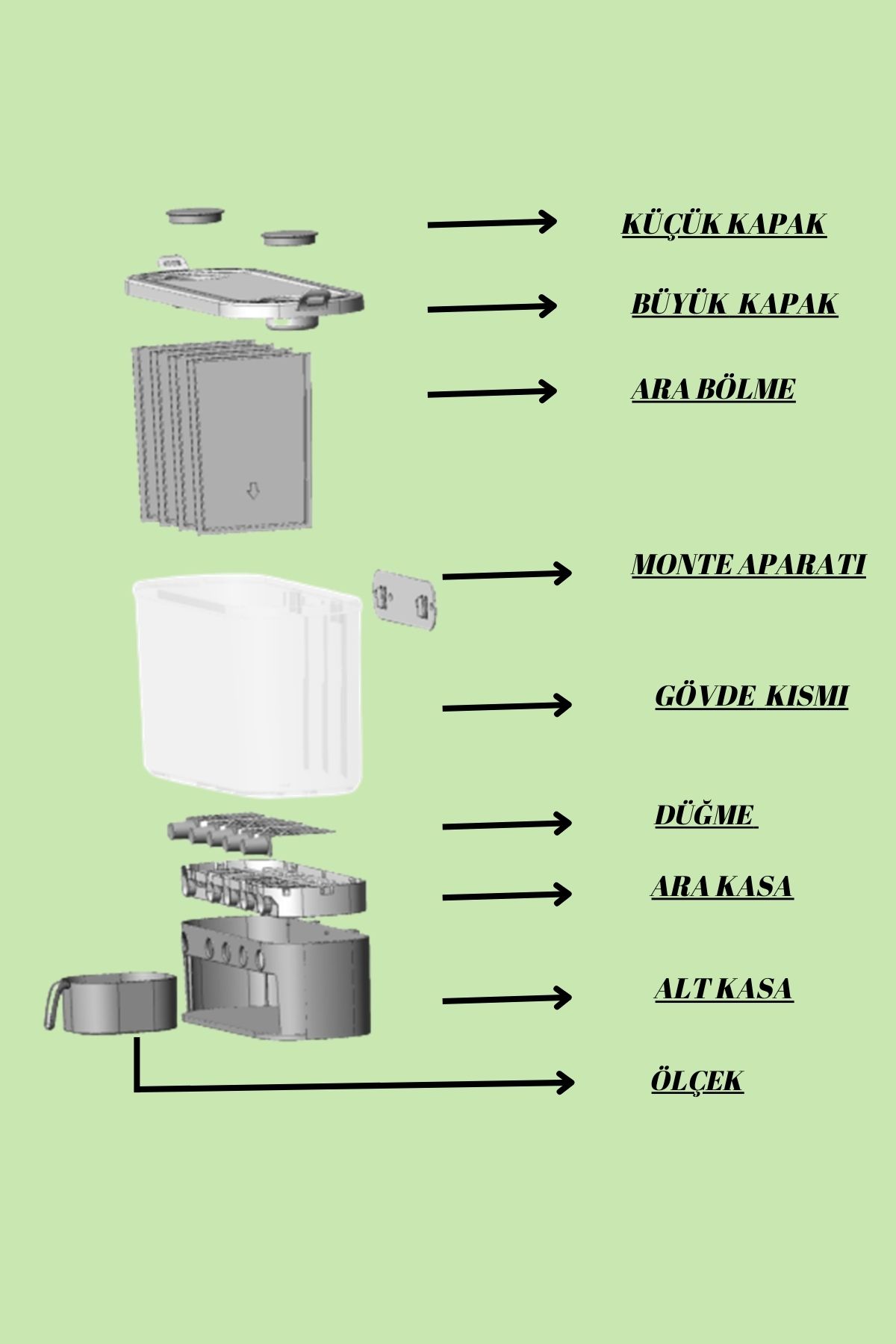 TAHILMATİK GIDA TAHIL VE BAKLİYAT ORGANİZER (BEYAZ)