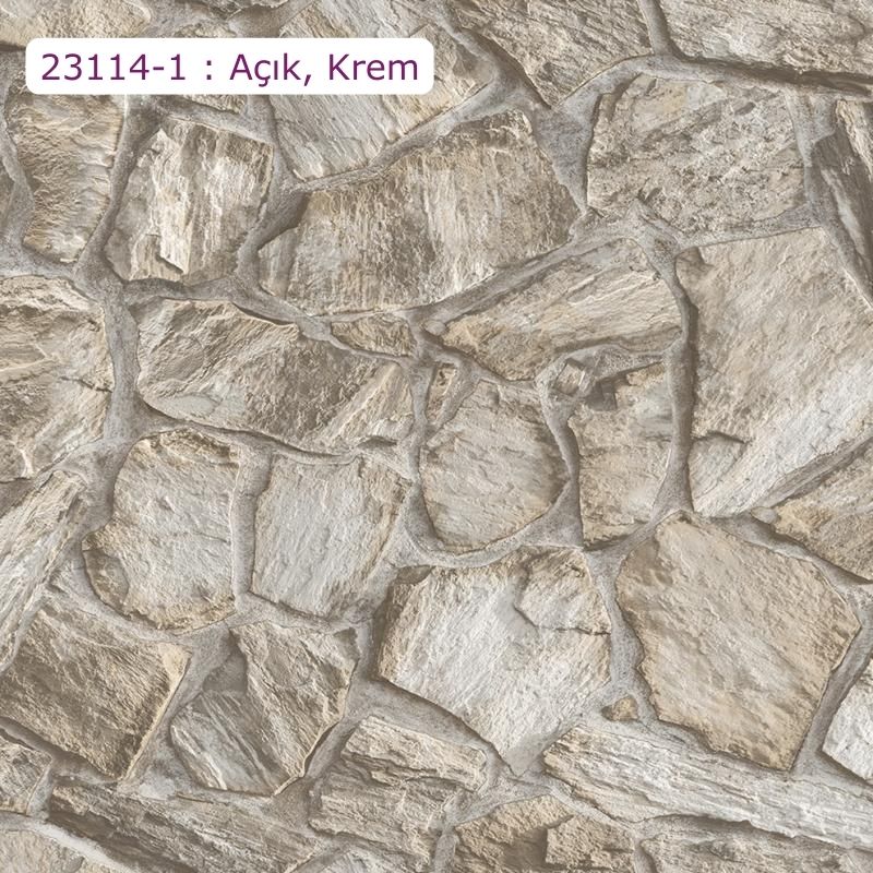 23114 Serisi | Modern Taş Desen Duvar Kağıdı