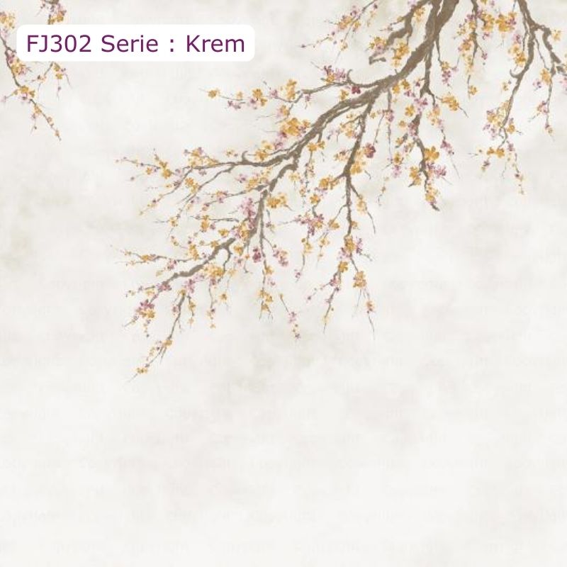 FJ302 | Çiçek Desenli Poster Duvar Kağıdı