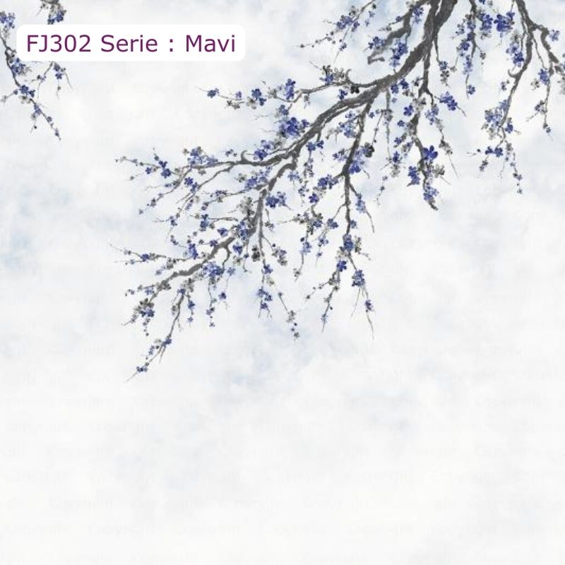FJ302 | Çiçek Desenli Poster Duvar Kağıdı