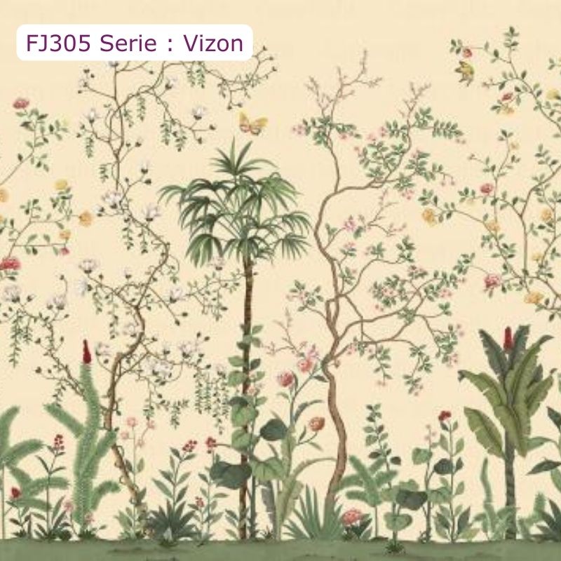 FJ305 Serisi | Çiçek Desenli Poster Duvar Kağıdı