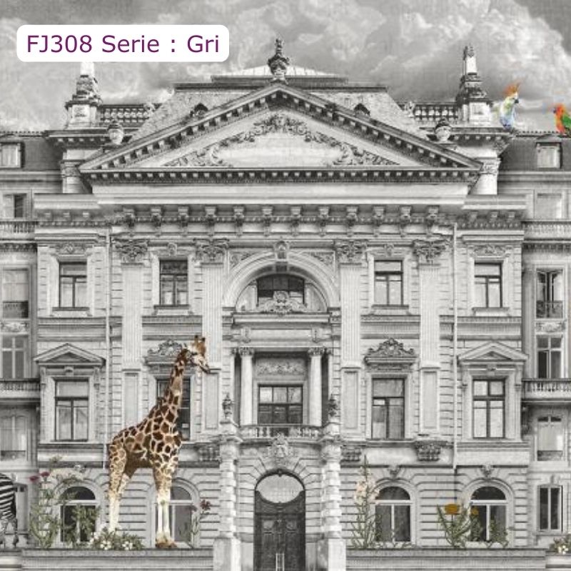 FJ308 Serisi | Hayvanat Bahçesi Desen Duvar Kağıdı