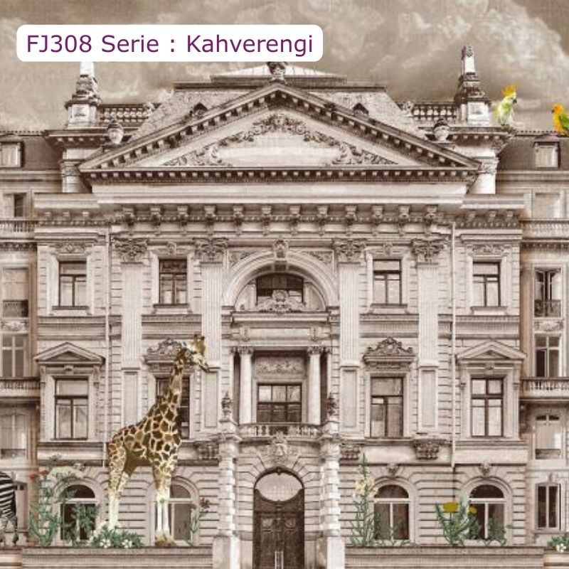 FJ308 Serisi | Hayvanat Bahçesi Desen Duvar Kağıdı