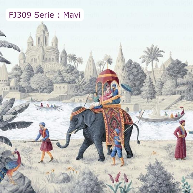 FJ309 Serisi | Fil Desen Duvar Kağıdı