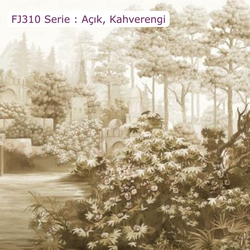 FJ310 Serisi | Çiçek Desenli Poster Duvar Kağıdı