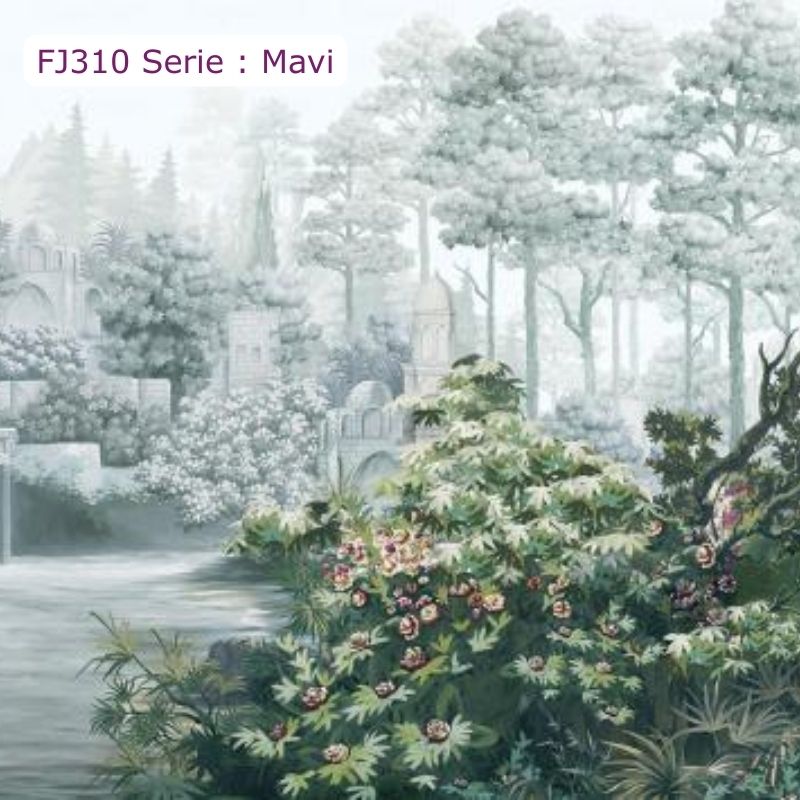 FJ310 Serisi | Çiçek Desenli Poster Duvar Kağıdı