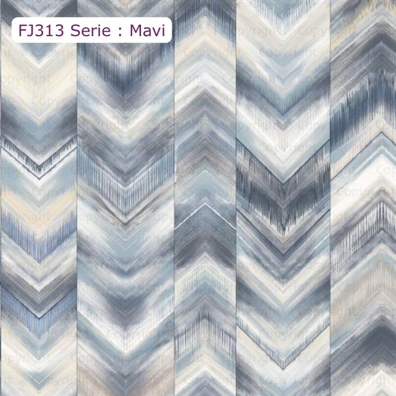 FJ313 Serisi | Geometrik Tasarım Desen Duvar Kağıdı