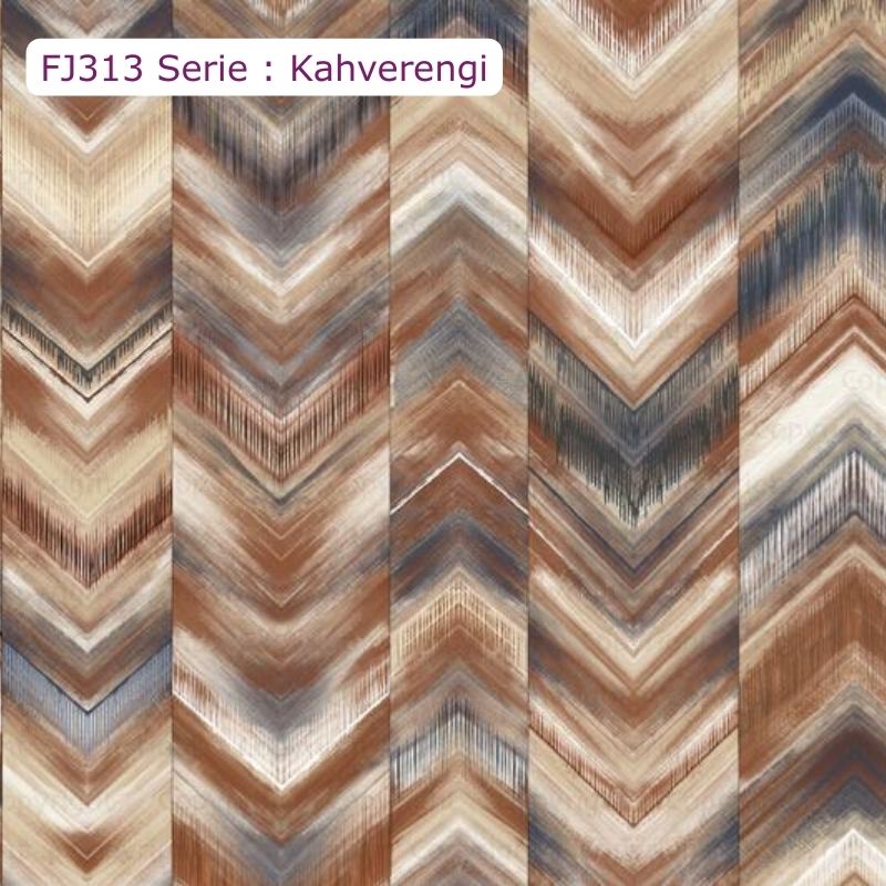 FJ313 Serisi | Geometrik Tasarım Desen Duvar Kağıdı