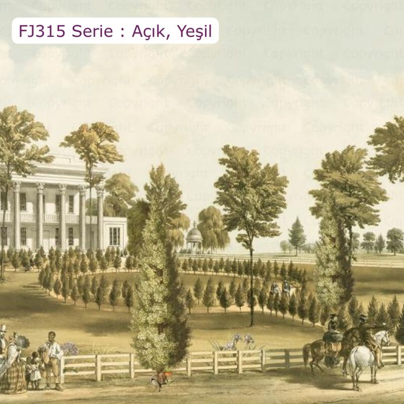 FJ315 Serisi | Beyaz Bina Tasarımlı Poster Duvar Kağıdı