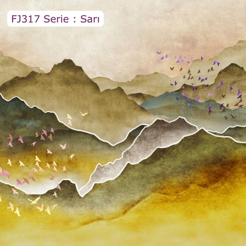 FJ317 Serisi | Dağ Tasarımlı Poster Duvar Kağıdı