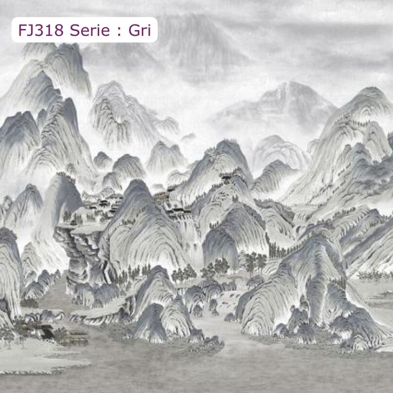 FJ318 Serisi | Dağ Tasarımlı Poster Duvar Kağıdı
