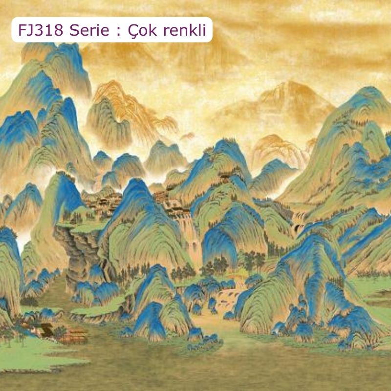 FJ318 Serisi | Dağ Tasarımlı Poster Duvar Kağıdı