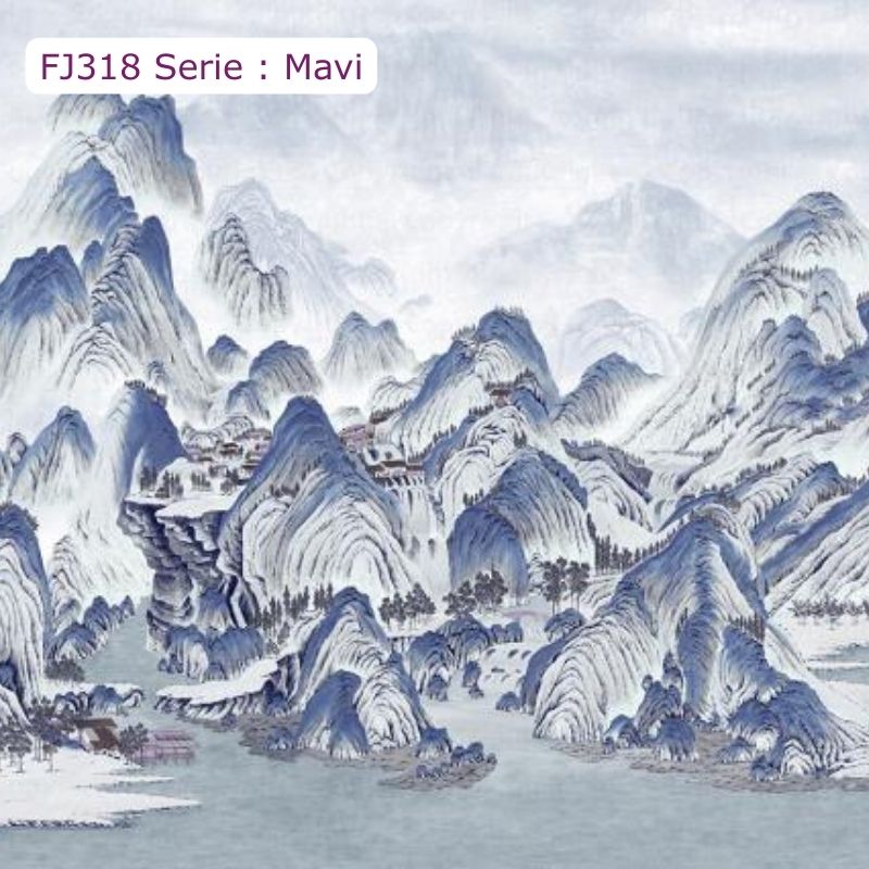 FJ318 Serisi | Dağ Tasarımlı Poster Duvar Kağıdı