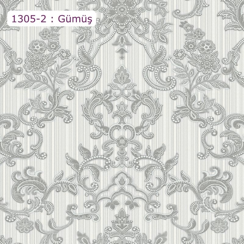 1305 Series | Çiçek Desenli Damask Duvar Kağıdı