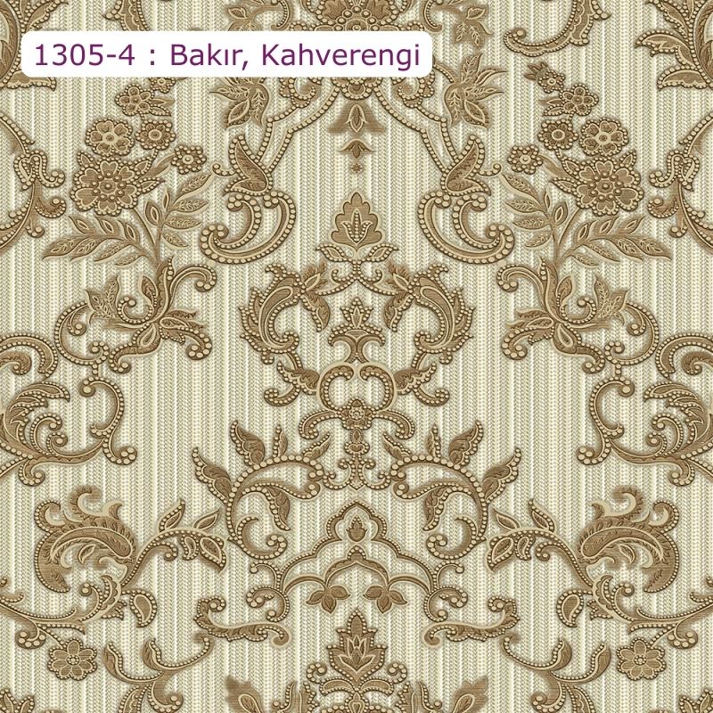 1305 Series | Çiçek Desenli Damask Duvar Kağıdı