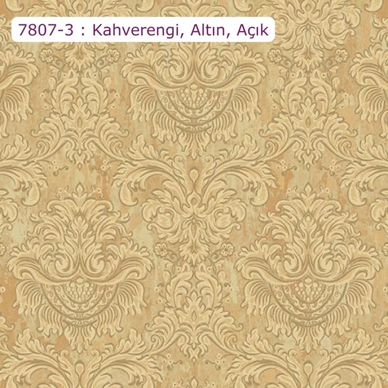 7807 Serie | Zengin Barok damask desenli duvar kağıdı