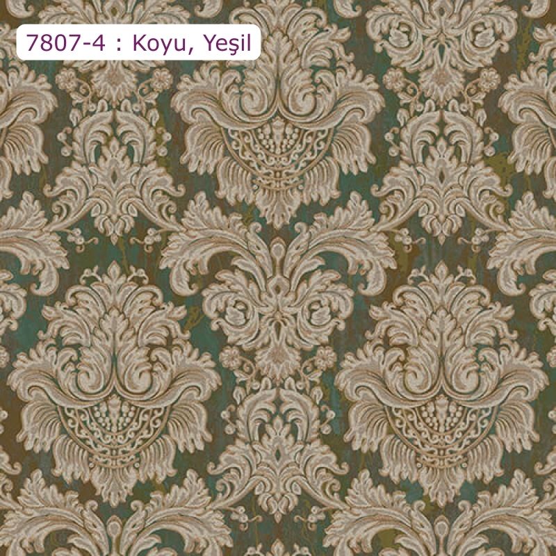 7807 Serie | Zengin Barok damask desenli duvar kağıdı